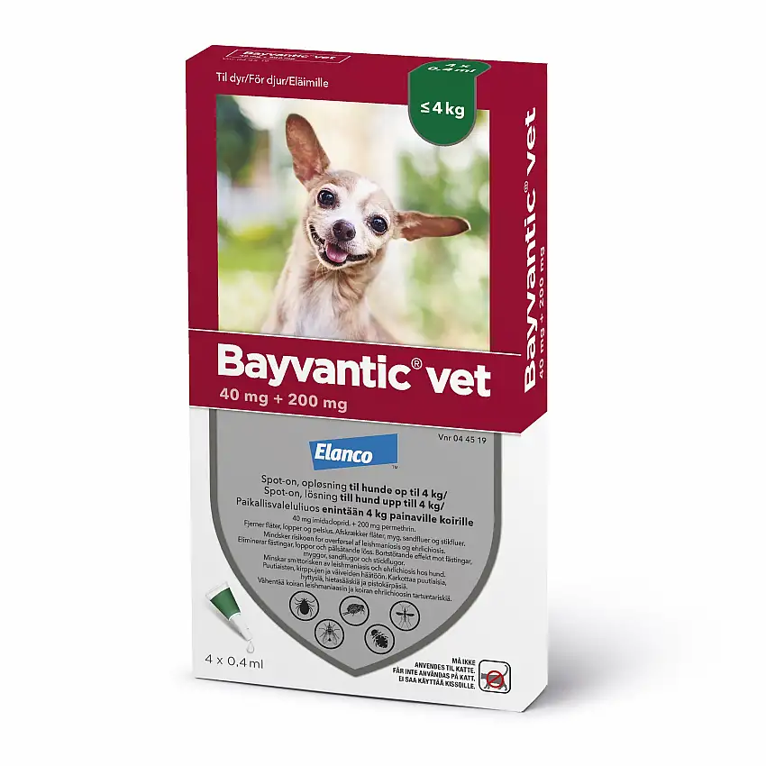 Bayvantic Vet., hunde max 4 kg