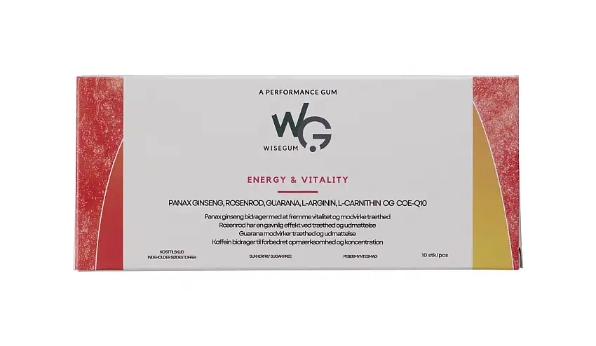 WiseGum Energy & Vitality 10 stk