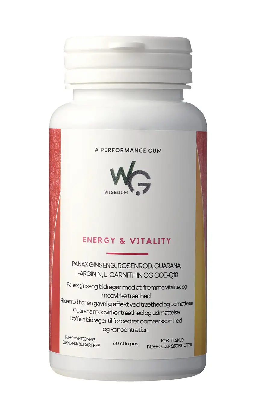 WiseGum Energy & Vitality 60 stk
