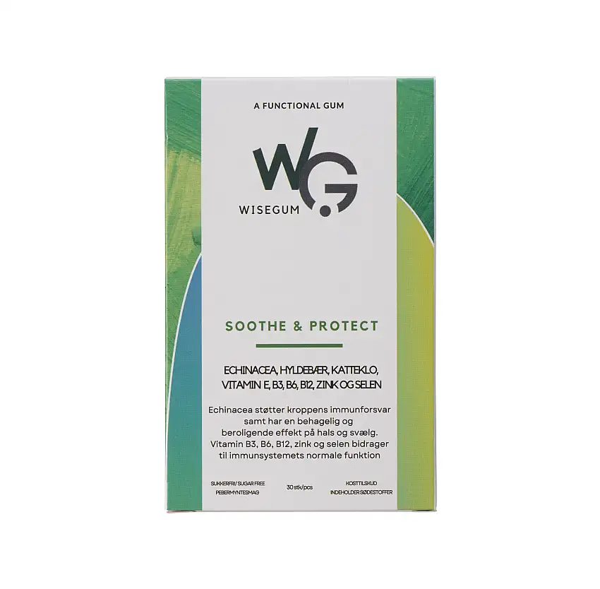 WiseGum Soothe & Protect 30 stk