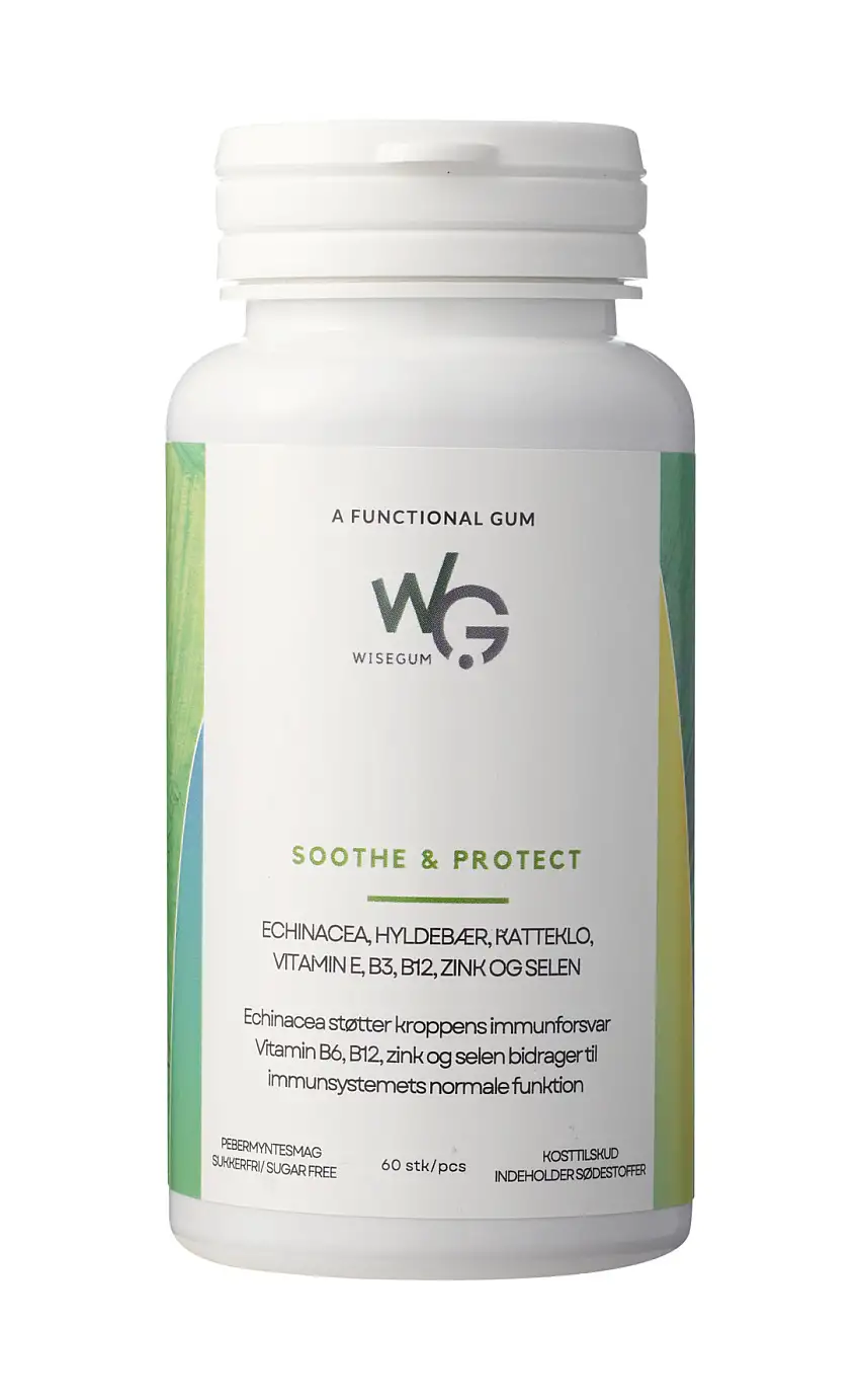 WiseGum Soothe & Protect 60 stk