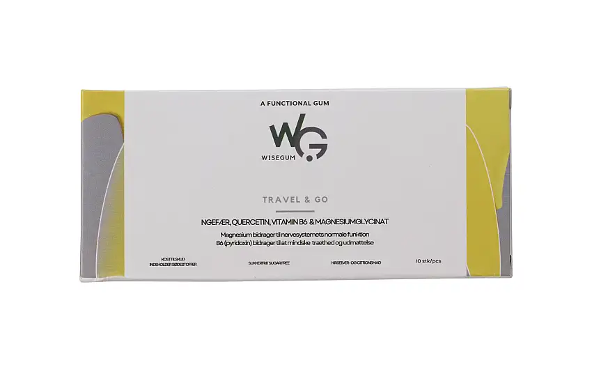 WiseGum Travel & Go 10 stk