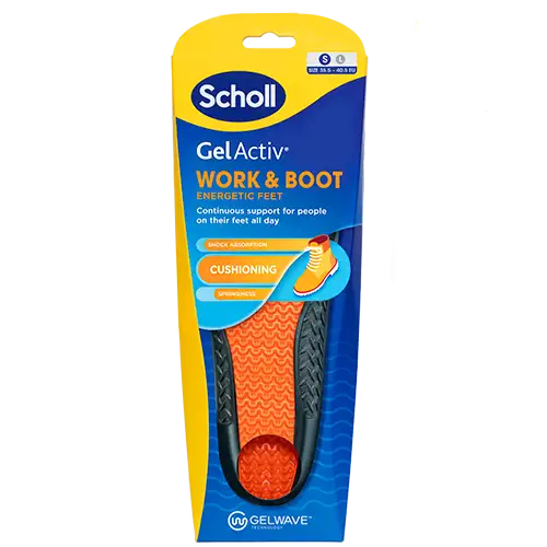 Scholl Gel Activ Insole Work & Boot (S) (1 sæt)