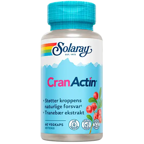 Solaray CranActin Tranebærekstrakt 400 mg (60 tabletter)