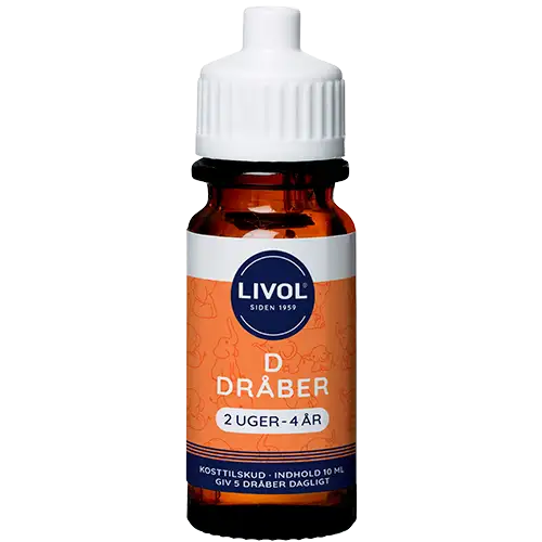 Livol D3 Dråber 2 Uger-4 År (10 ml)
