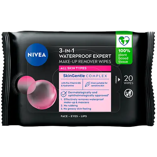Nivea MicellAIR Expert Make-up Remover Waterproof Wipes (20 stk)