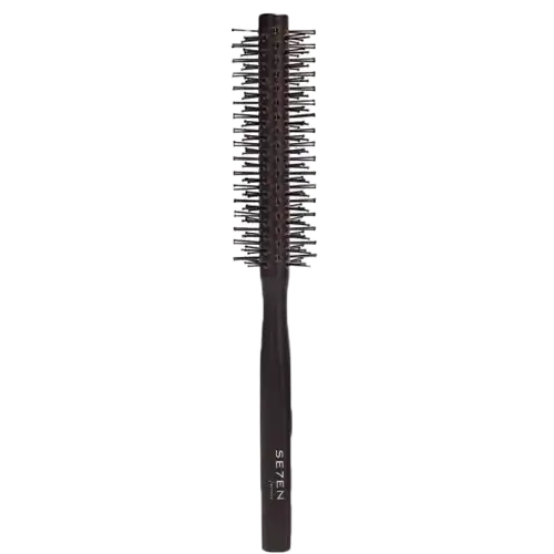 Se7en Styles Black Wooden Round Brush 12 mm (1 stk)