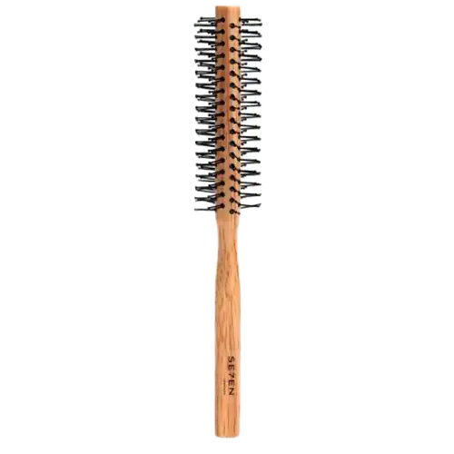 Se7en Styles White Wooden Round Brush 12 mm (1 stk)