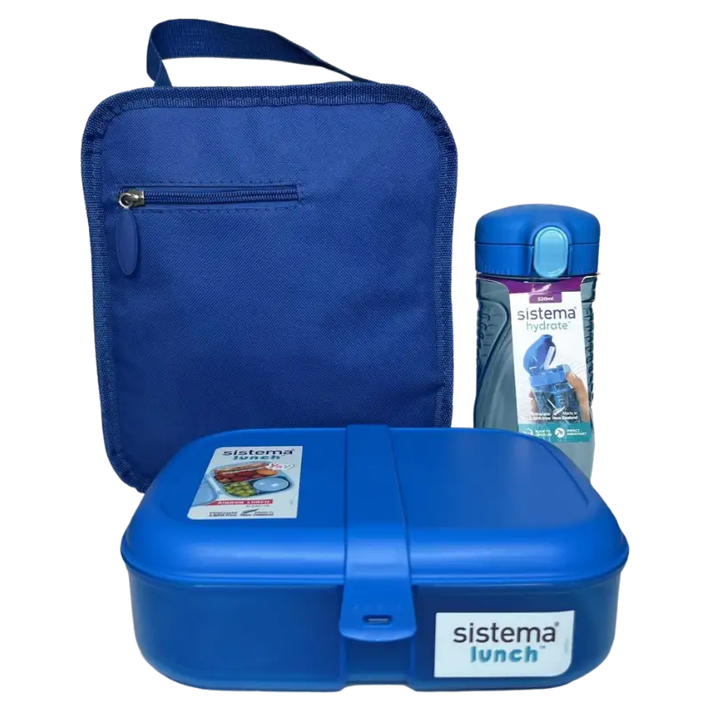 Sistema Lunchtime 3-Pack Blue (1 sæt)