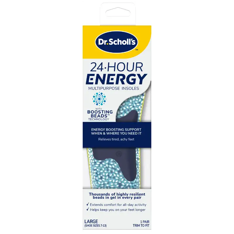 Scholl 24hr Energy Insoles (L) (1 sæt)