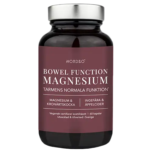 Nordbo Vegan Bowel Function Magnesium (60 kaps)