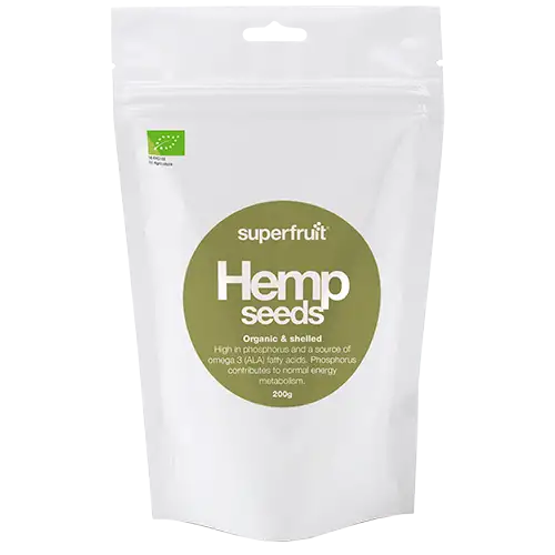 Superfruit Hemp Afskallede Hampefrø Ø (200 g)