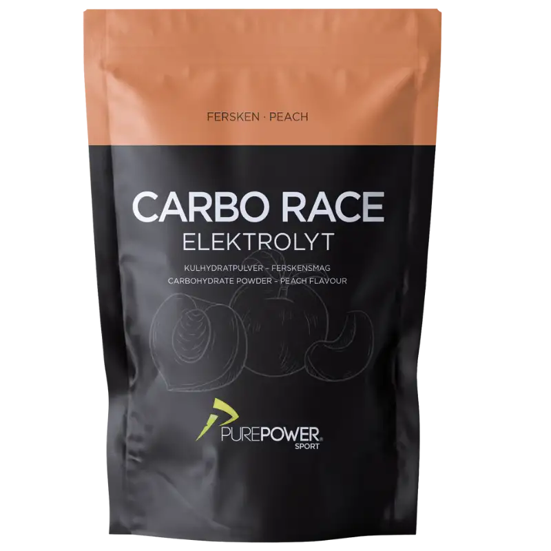 PurePower Carbo Race Elektrolyt Fersken (1 kg)