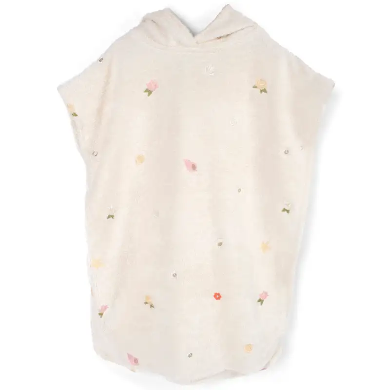 Filibabba Strandponcho M. Broderi Gots - Ocean Blossom (1 stk)