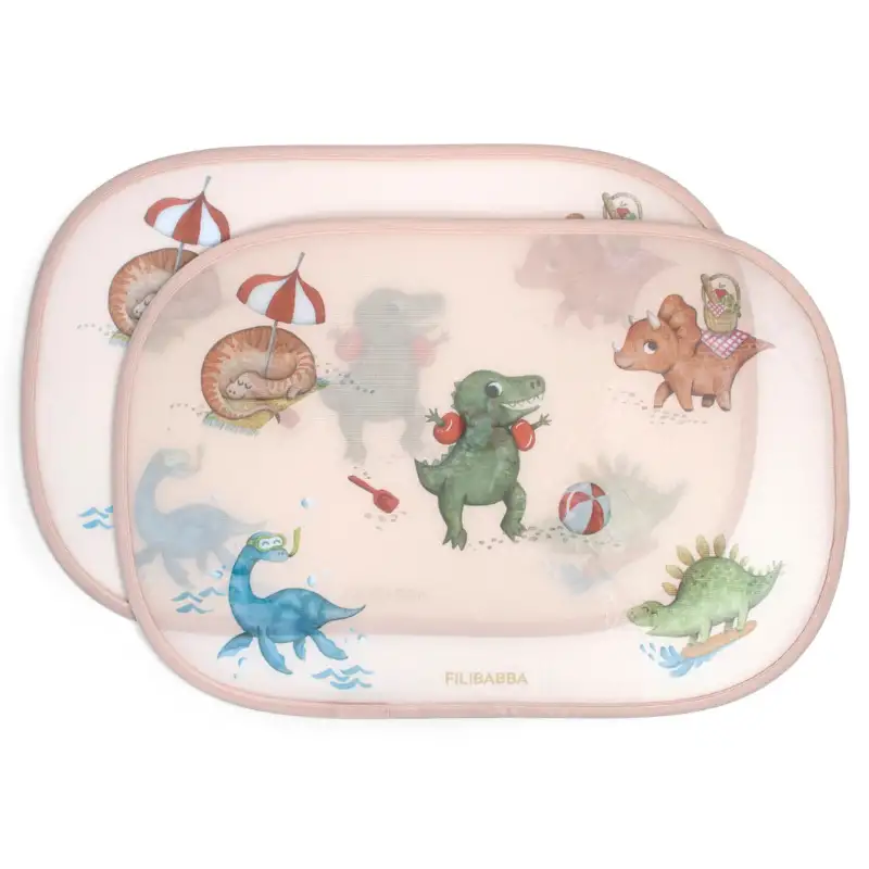 Filibabba Solskærme Til Bilen - Dino Beach (1 stk)