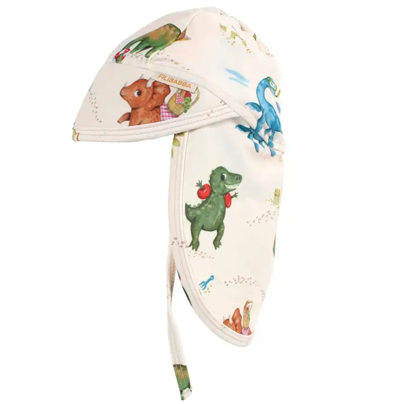 Filibabba Lykke – UV-solhat 1-3 år – Dino Beach (1 stk)