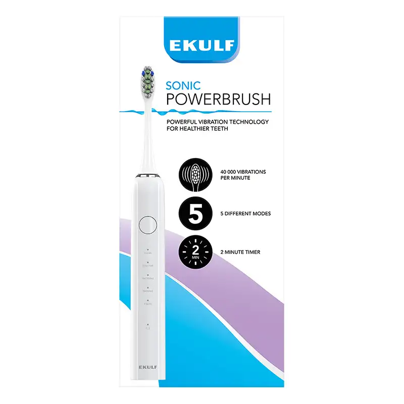 Ekulf Sonic PowerBrush white (1 stk)