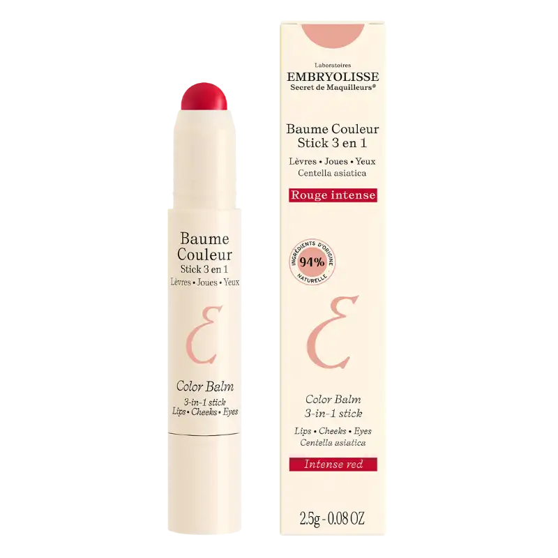 Embryolisse Color Balm 3-In-1 Stick Intense Red 2,5G (2,5 g)