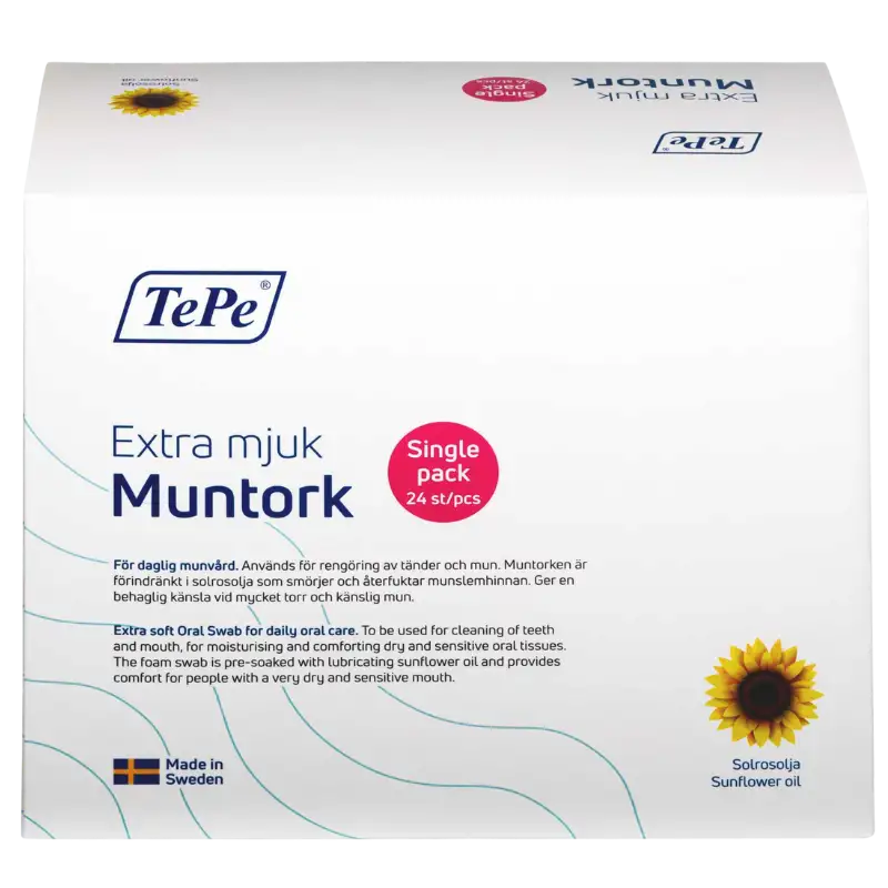 TePe Ekstra Blød Mundsvamp (24 stk)