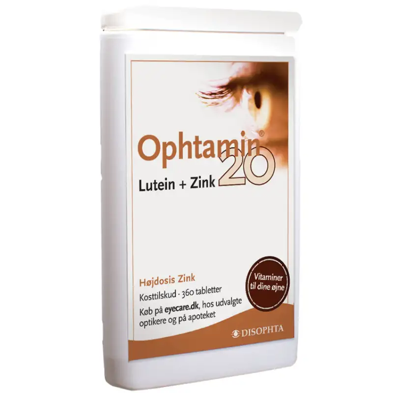 Ophtamin 20 Lutein + Zink (360 tabl)