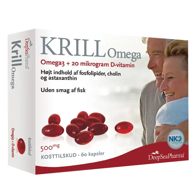 DeepSeaPharma Krill Omega 3 + D-Vitamin (60 kaps)