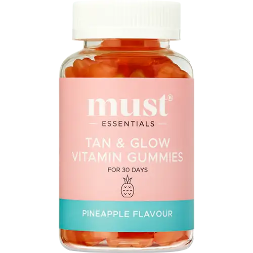 Must Essentials Vitamin Gummies Pineapple Tan & Glow (60 stk)