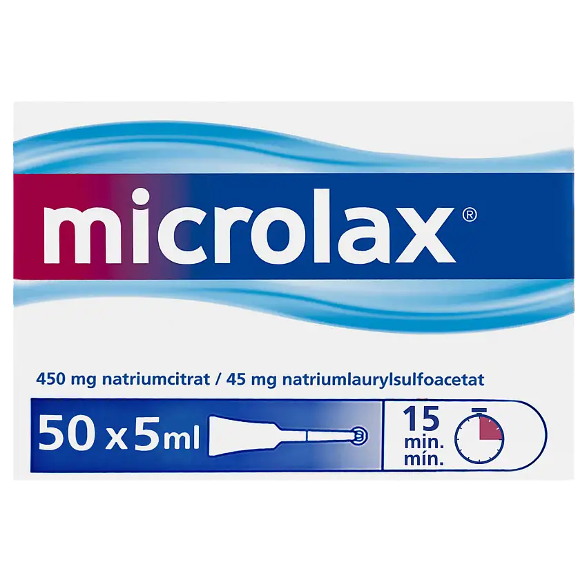 Microlax Rektalvæske OPL 9+90MG/ML (50 x 5 ml)