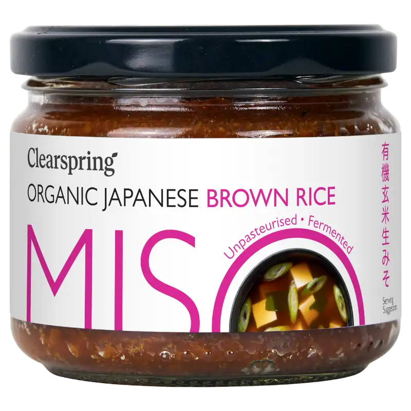 Clearspring Miso Brown Rice I Glas Upasteuriseret Ø (300 g)