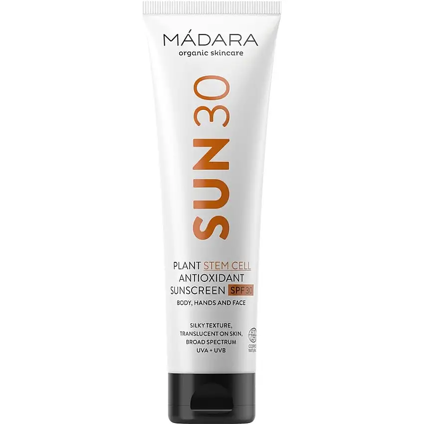 MÁDARA Solbeskyttelse Plant Stem Cell Antioxidant Body Sunscreen SPF 30 100 ml
