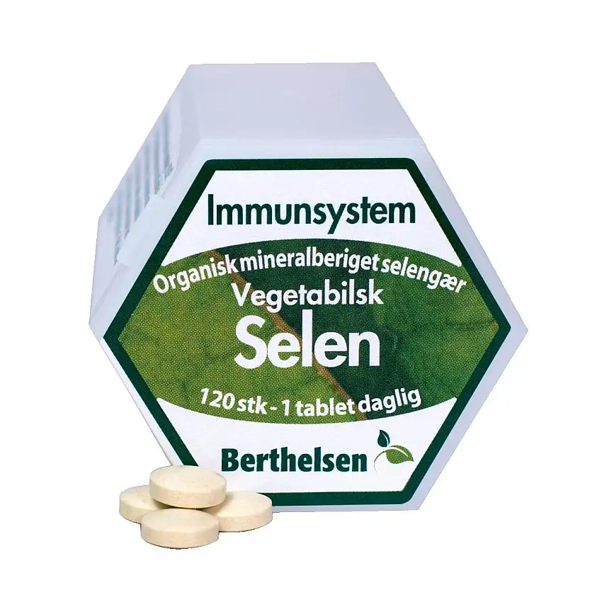 Berthelsen Selen 100 mcg - Vegetabilsk 120 pcs