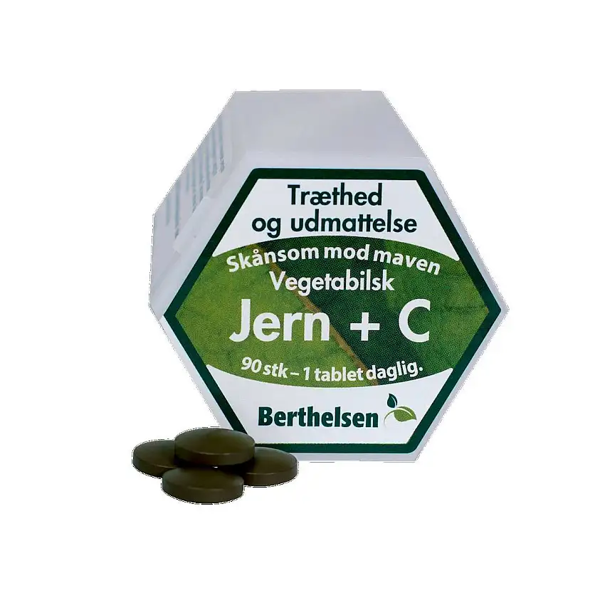 Berthelsen Jern 27 mg + C-vitamin - Vegetabilsk 90 pcs