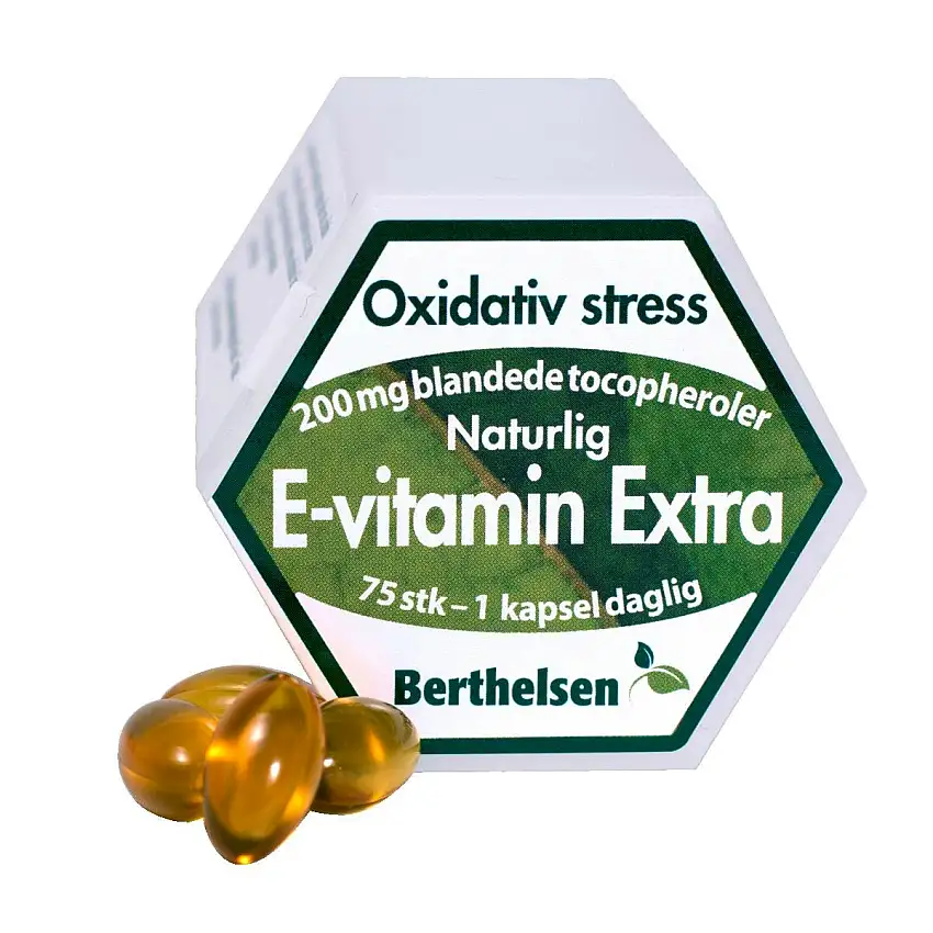 Berthelsen E-vitamin Extra 200 mg 75 pcs