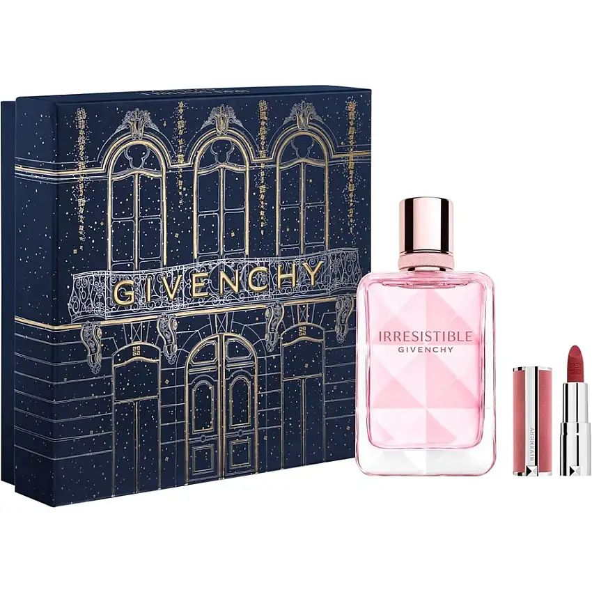 GIVENCHY IRRÉSISTIBLE Gavesæt Very Floral Givenchy Irresistible EdP 50 ml + Le Rouge Sheer Velvet Lipstick 27 1,5 g / 1 Stk.