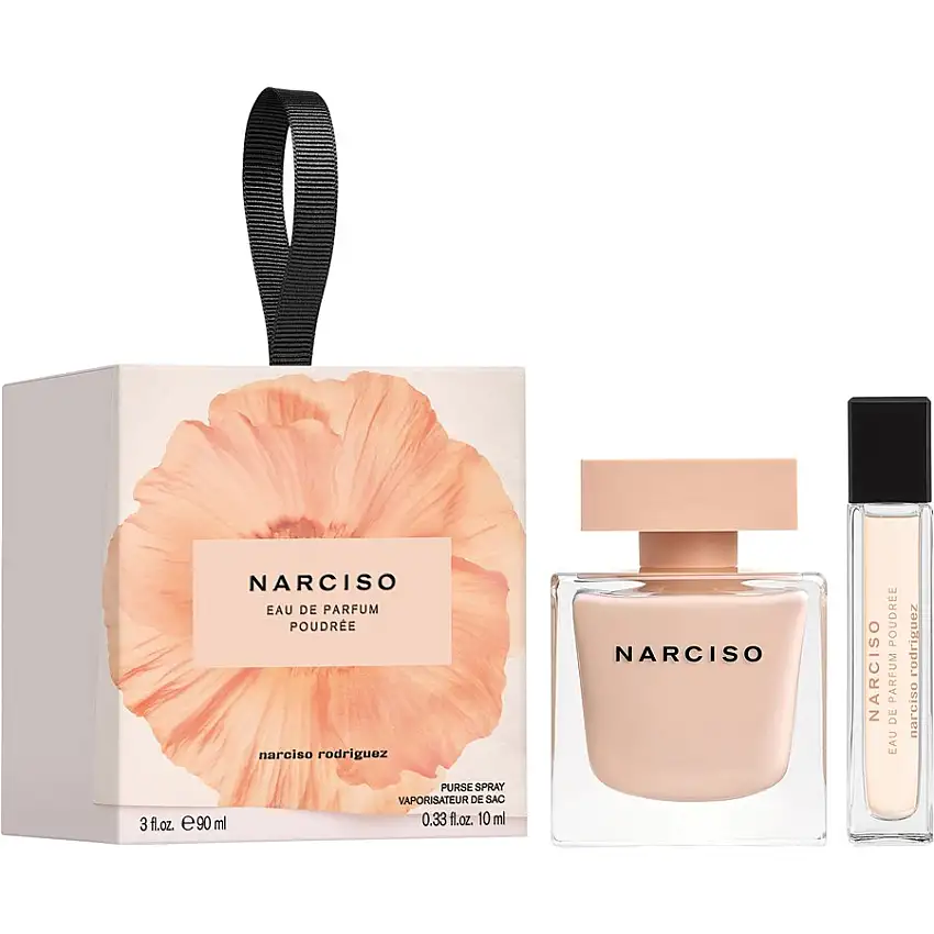 Narciso Rodriguez NARCISO Gavesæt Eau de Parfum Spray Poudrée 90 ml + Eau de Parfum Poudrée Travel Spray 10 ml / 100 ml