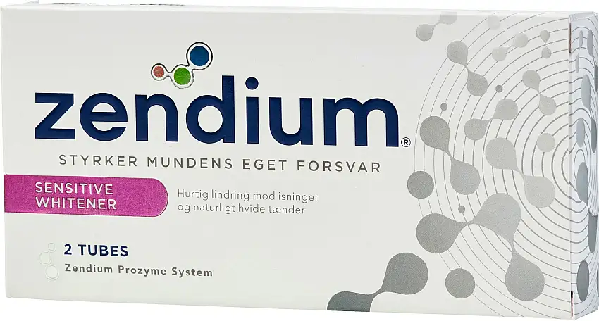 Zendium Sensitive + Whitener 2-pak Tandpasta 2 x 50 ml