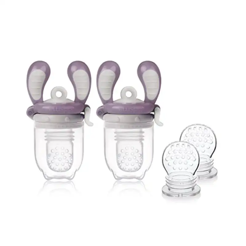 Kidsme Food Feeder Startpak Plum (2 stk)