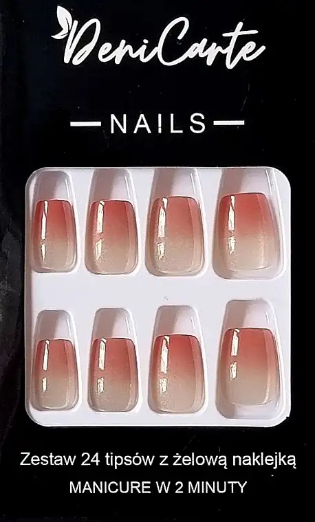 Ombre Cat's Eye kunstlige negle, 24 stk. 49224058