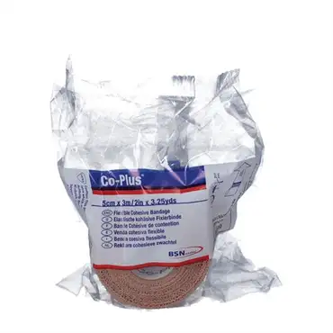 Co-plus cohesive bandage 5 x 3 cm brun