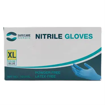 Safecare nitril handske blå xl