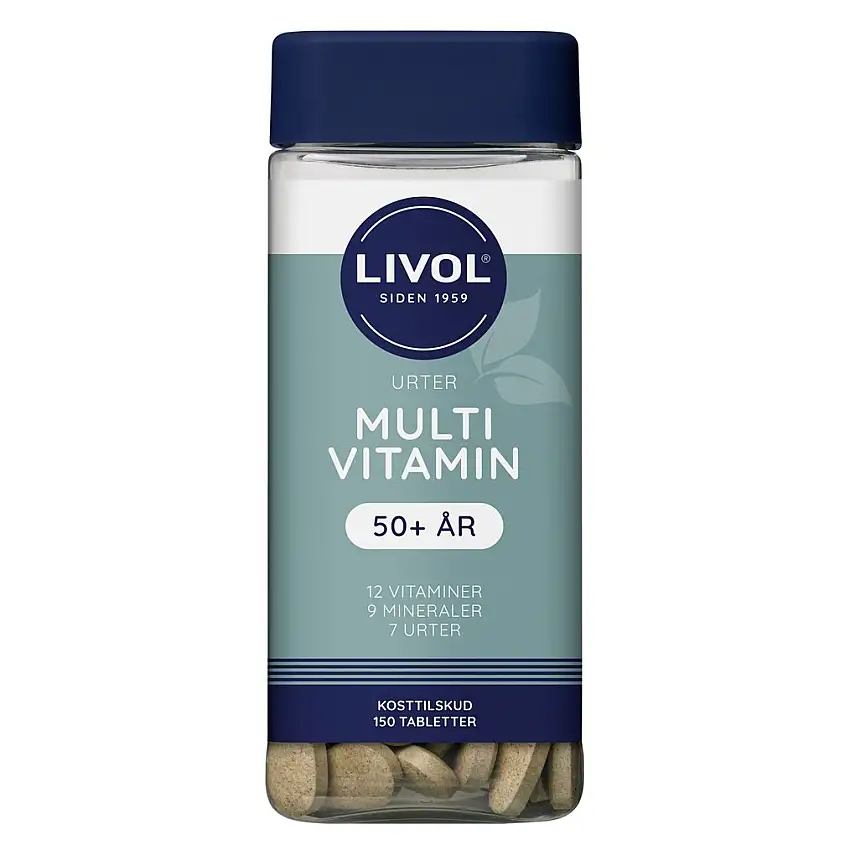 Livol Multivitamin m. Urter 50+