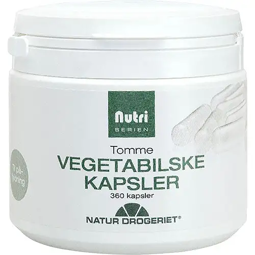 Vegetabilske kapsler tomme