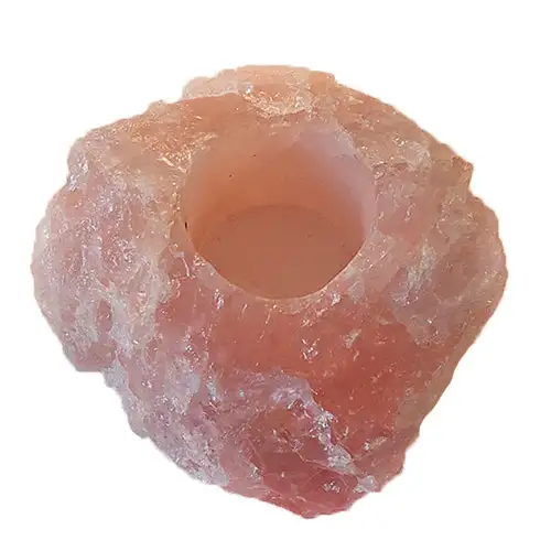 Rosakvarts fyrfadsstage