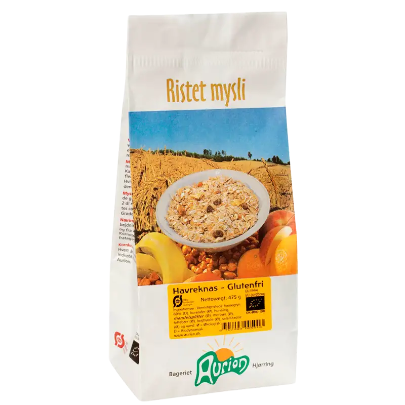 Aurion Ristet Mysli - Havreknas Glutenfri Ø (475 g)