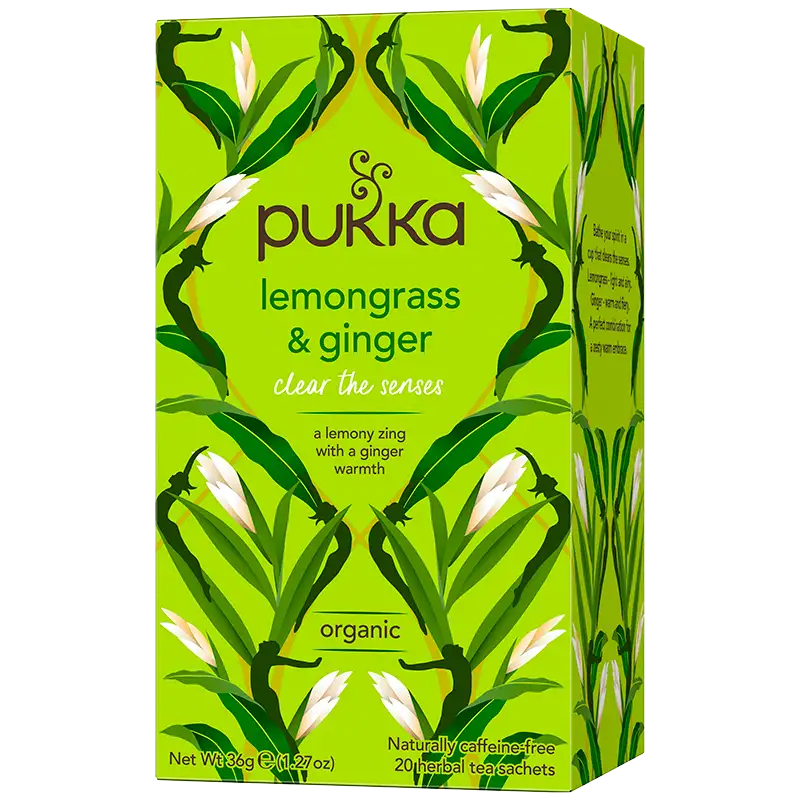 Pukka Lemongrass & Ginger Te Ø (20 breve)
