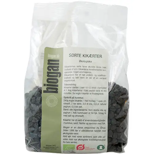 Økologiske Sorte Kikærter | 500 gr