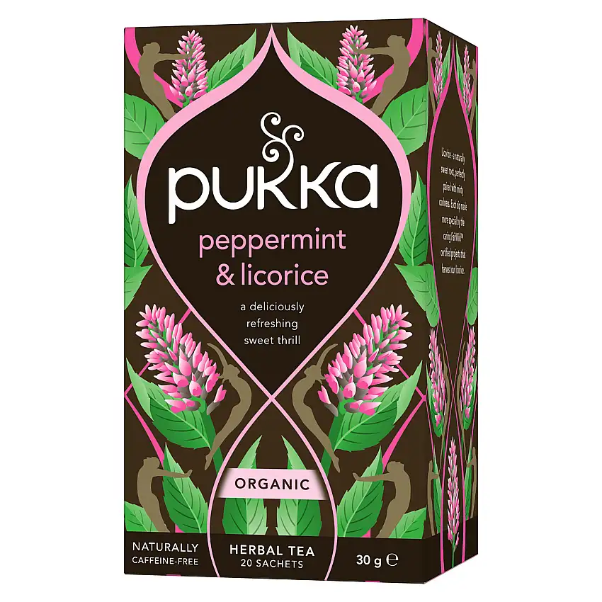 Pukka Peppermint & Licorice te Ø 20 breve