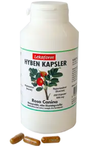 Lekaform Hybenkapsler (250 kapsler)