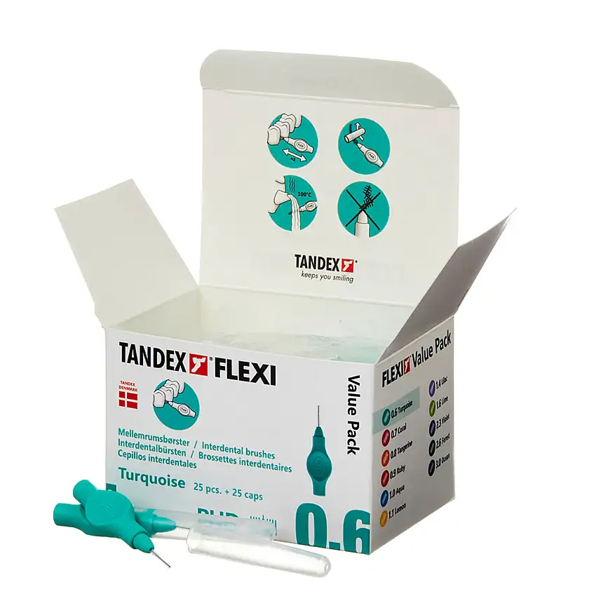 Tandex FLEXI Mellemrumsbørste Turquoise