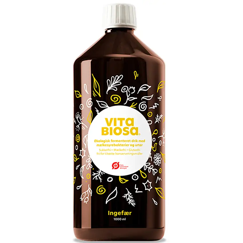 Vita Biosa Fermenteret Drink med Mælkesyrebaktier Ingefær Ø 1000 ml