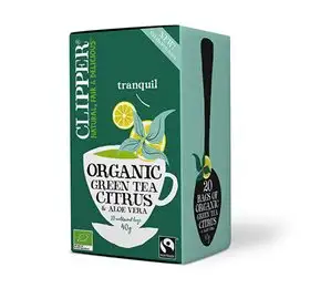 Clipper Grøn Te m. Aloe Vera Ø (40 g)